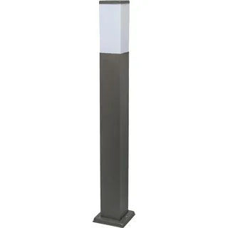 QAZQA Moderne Außen-Pollerleuchte Edelstahl 80 cm IP44 Lieferumfang: E27 LED weiß