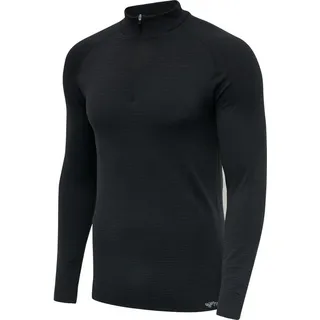 hummel hmlSTROKE 1/2-Zip Seamless Funktionsshirt Herren black S