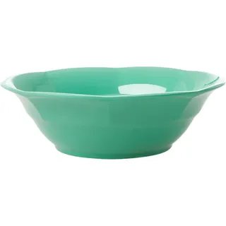 RICE Melamin Suppenteller einfarbig, Ø19 x H5,5cm, smaragdgrün