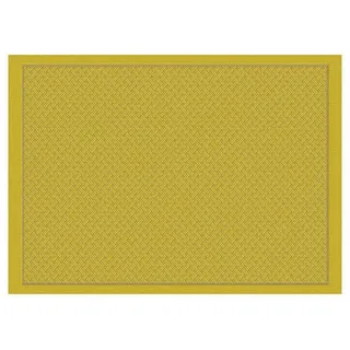 Le Jacquard Francais Platzset Beschichtete Tischsets (2x Set) Osmose Tressage Pollen 50x36 cm, (Set, 2-St), beschichtet gelb