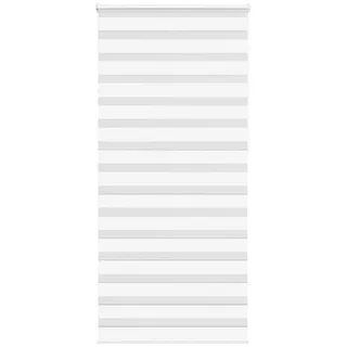 vidaXL Doppelrollo Zebrarollo 100 x 230 cm Weiß
