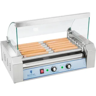 Royal Catering Hot Dog Grill Hot Dog Gerät Hotdog Rollen Edelstahl