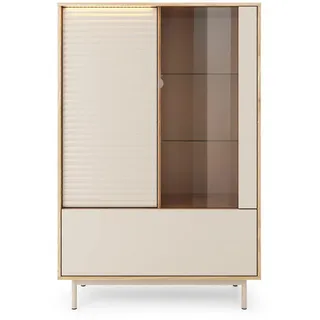 masseno Glasvitrine KALIMERA 152,1 x 100,1 x 40 cm Gelb