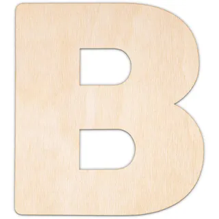 Creative Deco Personalisierte Holzbuchstaben B aus Sperrholz oder MDF | Alphabet | 5-100 cm | Ihr Text Buchstaben Holz für Türschild | Lasergeschnittene Sperrholzausschnitte für Decoupage, zum Basteln