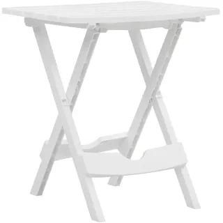 vidaXL Gartentisch 45,5 x 38,5 x 50 cm weiß klappbar