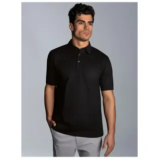 Poloshirt TRIGEMA "TRIGEMA Business-Poloshirt", Herren, Gr. XXL, schwarz, Piqué, 100% Baumwolle, Basic, lang, ohne Ausschnitt, Shirts
