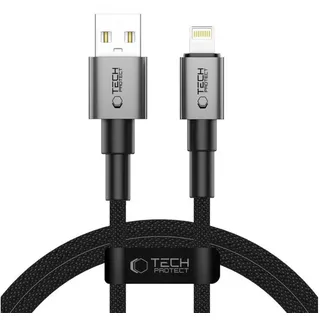 TECH-PROTECT UltraBoost DNA USB-A/ Lightning 15w/2,4a 100 cm Cable - Grey