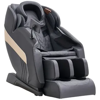 Massagesessel mit Ganzkörper-Airbag-Massage, ca. 140 x 74 x 101 cm – Schwarz/Creme