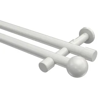 Interdeco Gardinenstange, Weiß Metall, 480 cm Wohntextilien, Gardinen Ø Vorhänge, Gardinen-Stangen