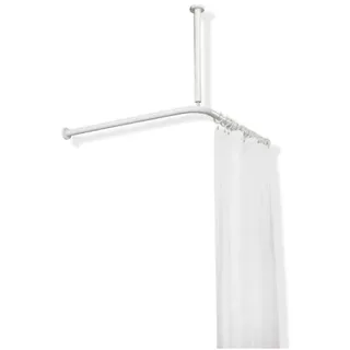 Hewi Duschvorhangstange 100 x 100 cm aquablau