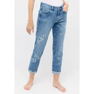 Angels Regular Fit Jeans mit verkürztem Schnitt Modell 'Darleen', Blau, 36/30