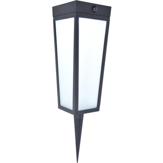 Lutec LED-Solar-Wegeleuchte Dias 1-flammig Mattschwarz 48,4 x 12,2 x 12,2 cm