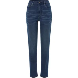 esmara® Damen Jeans Straight Fit Thermo (40, dunkelblau)