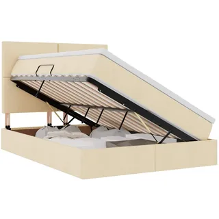 vidaXL Milani Plain 140 x 190 cm Creme