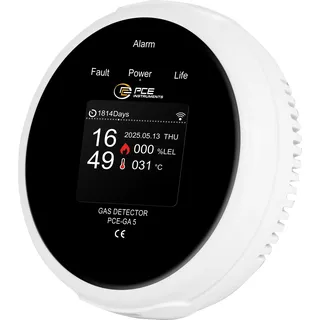 PCE Instruments Gasdetektor PCE-GA 5 .. 100 LEL |Auflösung 1 LEL |Hitze und Gassensor |Echtzeit-Alarm