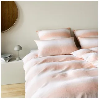 ELEGANTE Layer Gestreift Leinen Orange 40 x 80 cm