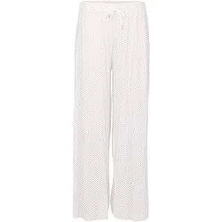 Malito - Damen Plisseehose - lockere weich fließende Chiffonhose - Lange Sommerhose - Trendige Marlenehose 883 - Weiß-G L/XL - L-XL