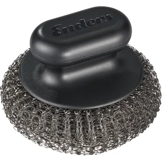 Enders Grillbürste rund 8 cm Edelstahl schwarz