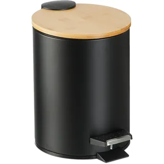 Relaxdays Mülleimer 3 l Schwarz