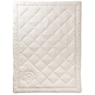 ÖKO Planet Naturfaserbettdecke, Füllung: 97% Wolle (Schurwolle), 3% sonstige Fasern, Bezug: Baumwolle (Bio), Ganzjahresbettdecke beige 135 cm x 200 cm