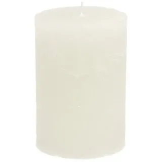 Florists Products Stumpenkerze Weiß durchgefärbte Stumpenkerzen 85x120mm Set 2 Stück weiß