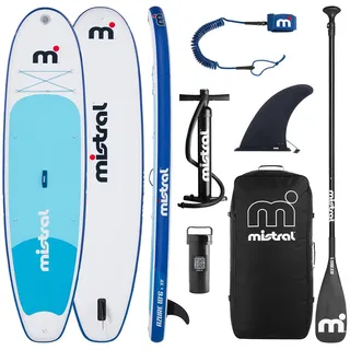 Mistral© SUP Board Set Azure 10'6 - Aufblasbar - für Kinder & Erwachsene - Anfänger & Fortgeschrittene