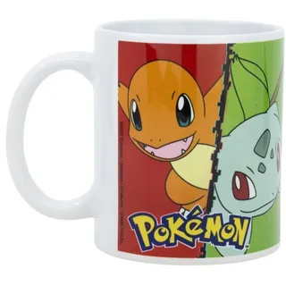 Tinisu Tasse Pokemon Tasse Kaffeetasse 325ml Mug Cup mit Geschenkkarton, Keramik weiß