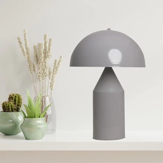 Nachttischlampe Pilz Lampe I Lipeo I Grau Tischlampe | Table Lamp Metall | Mushroom Lamp