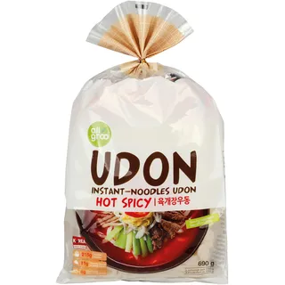 Allgroo Udon Instantnudeln - 690g - enthält 3 Portionen - 1 x 690 g