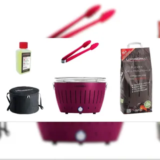 Lotusgrill Classic Starter-Set pflaumenlila