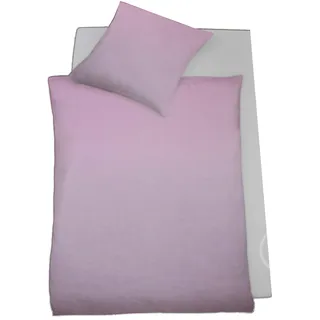 schlafgut Bettwäsche Mako Satin 135 x 200 100% Baumwolle bügelleicht rosa pink