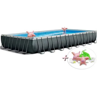 INTEX 26378NP Framepool-Set Ultra Quadra XTR (975x488x132cm) + Riesenschweinerei