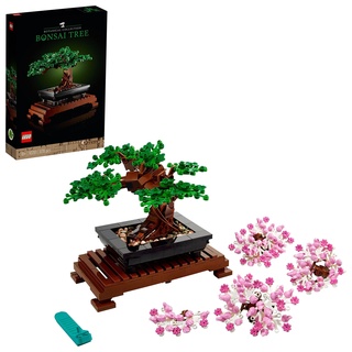 LEGO Icons Bonsai Baum Set für Erwachsene, Pflanzen Home Deko Set mit Blumen, DIY Projekte, entspannende kreative Aktivität Geschenkidee für Frauen, Männer, Sie & Ihn, Botanical Collection 10281