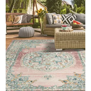 MERINOS Salsa Outdoor-Teppich 200 x 290 cm Pink