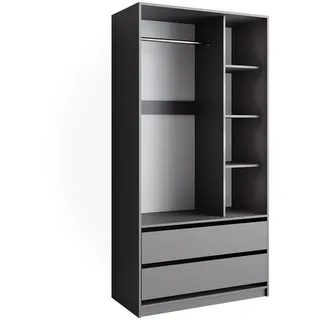 Vicco Kleiderschrank Elmo 100 x 200 x 50 cm Anthrazit