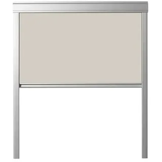 Verdunkelungsrollo DUA  (Beige, 114 x 118 cm, Passend für: Dachfenster 114 x 118 cm von Solid Elements, VELUX®, FAKRO®)