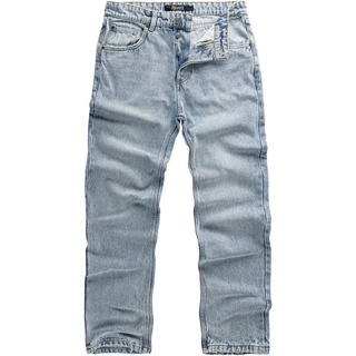 REPUBLIX Loose-fit-Jeans ZACHARY Herren 90s Denim Jeans Hose Straight Baggy blau