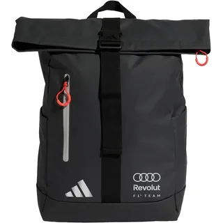 adidas AUDI REVOLUT F1 TEAM ROLL TOP HYBRID RUCKSACK Schwarz