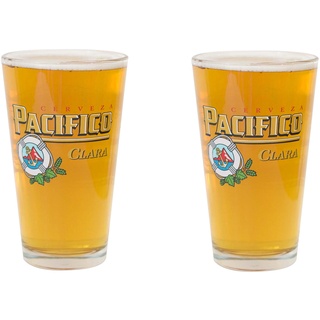 Pacifico Cerveza Mexikanisches Bierglas, 2 Stück