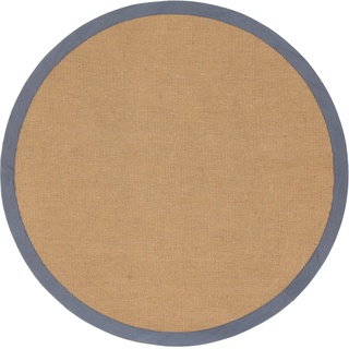 Sisalteppich CARPETFINE "Sisal" Teppiche Gr. Ø 160 cm, 5 mm, 1 St., grau Esszimmerteppiche