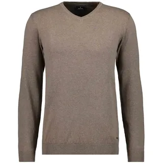 V-Ausschnitt-Pullover RAGMAN, Herren, Gr. 56, braun (camel), Strick, 95% Baumwolle 5% Kaschmir, V-Ausschnitt, Pullover