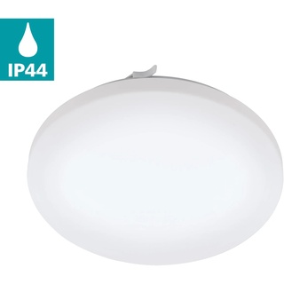 EGLO LED Deckenleuchte FRANIA, LED-Board, Warmweiß, weiß / Ø33 x H7 cm inkl. 1 LED-Platine (je 14,5W, 1600lm, 3000K) IP44 Badezimmerlampe - warmweißes Licht Badlampe Deckenlampe Badezimmer Flurlampe Küchenlampe Badleuchte flammig, Ø 33 Höhe: 7 Deckenleuchten LED-Lampen und LED-Leuchten Lampen Leuchten