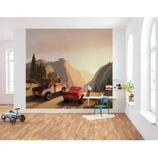 KOMAR Vliesfototapete Cars Sundown 300 x 280 cm
