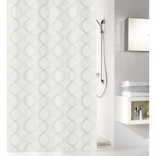 KLEINE WOLKE Duschvorhang Classy 120 x 200 cm weiß