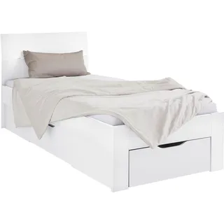 Bett RAUCH "Flexx" Betten Gr. Liegefläche B/L: 90 cm x 200 cm Betthöhe: 41 cm, kein Härtegrad, ohne Matratze, weiß Betten mit Bettkasten inklusive Schubkästen