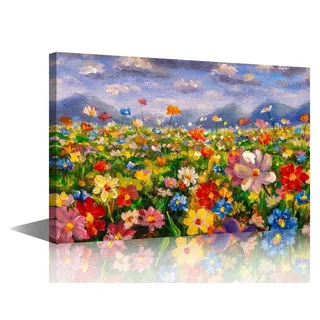 Blumenbilder auf Leinwand als Wanddekoration