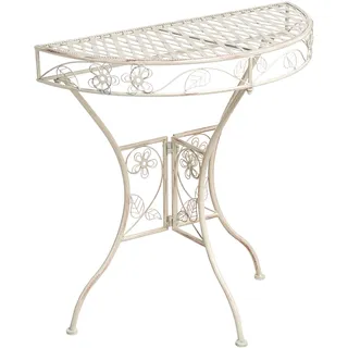 Beliani Bistrotisch 80 x 36 x 80 cm Hellbeige