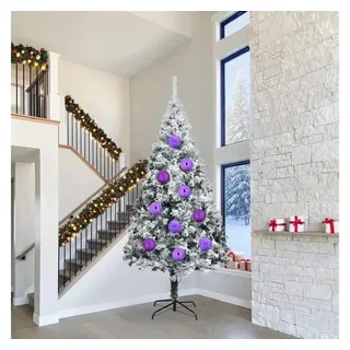 vidaXL Weihnachtskugel-Set 4-Tlg Lila Kunststoff