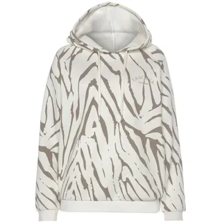 LASCANA Kapuzensweatshirt Zebramuster Beige 36/38