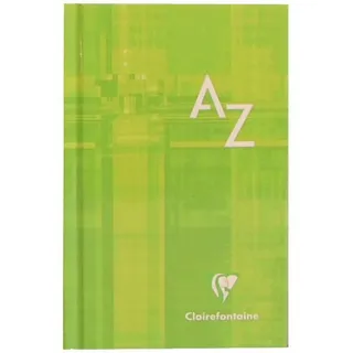 CLAIREFONTAINE Notizbuch Registerbuch 7,5x12cm 64 Blatt kariert fester Deckel A-Z farbig sortie